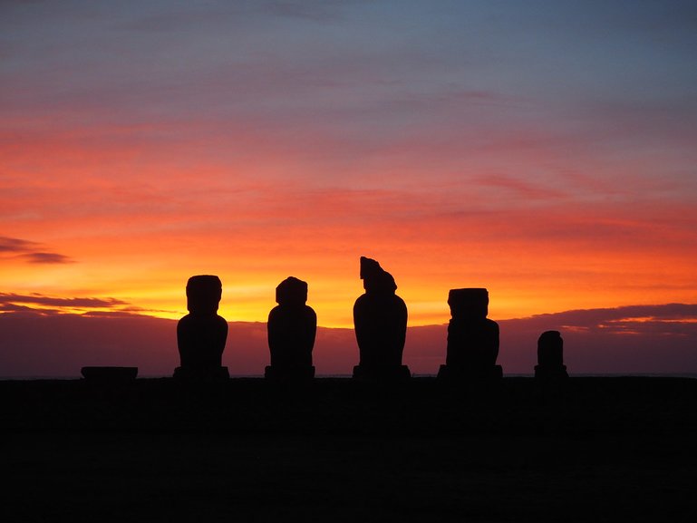 Easter Island sunset