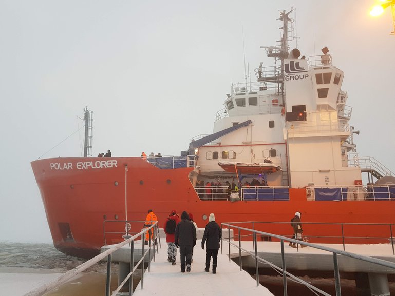 Our Icebreaker Cruise ready to set sail