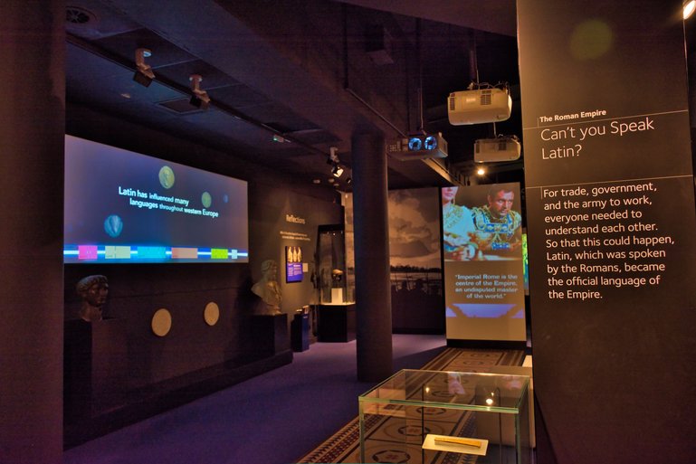 Video, information boards and artefacts teach you more about how the Romans lived here