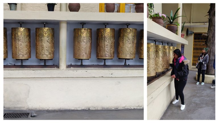 Prayer Wheels at Namgyal Monastery......