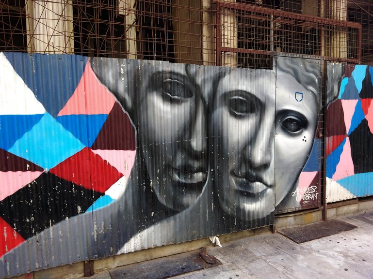 Faces In Love by Achilles and One Bran (Aiolou 54, Monastiraki)