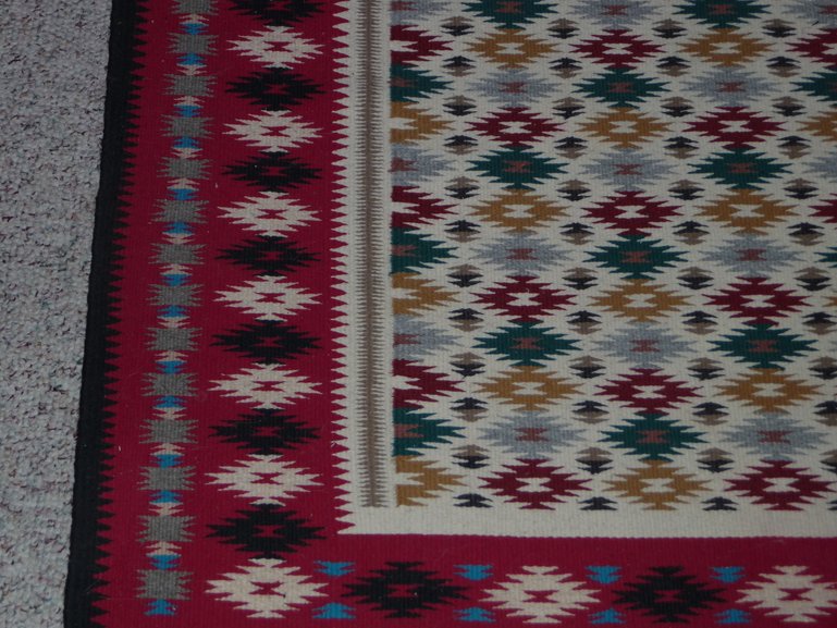 Hand woven Navajo Rug
