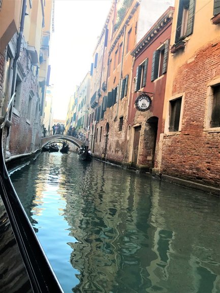 Ride in a Gondola across the Grand Canal. That was my dream come true!!