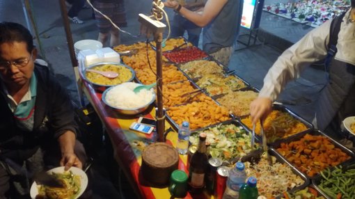 Vegan street food at Luang Prabang's Night Market