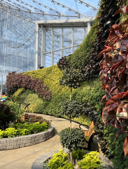 The Leaf indoor biome is connected to Assiniboine Park and Zoo