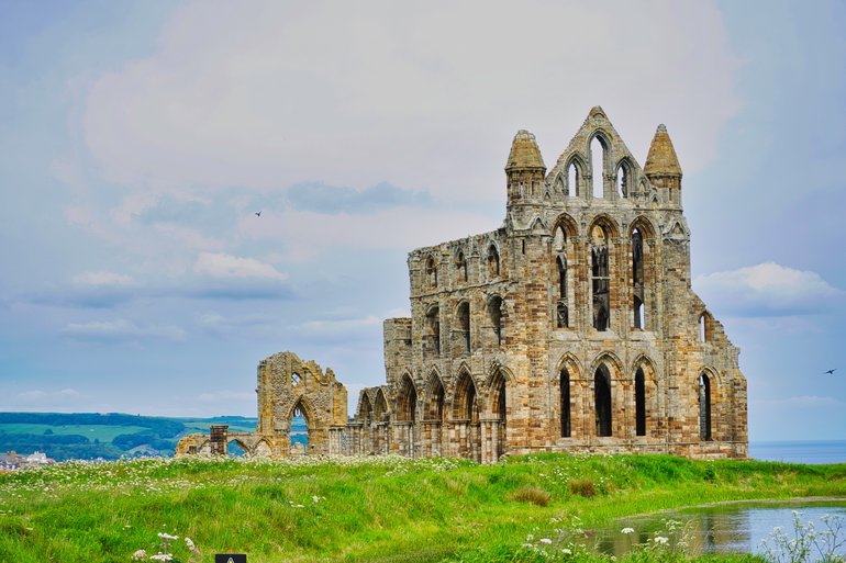 Whitby Abbey has a rich history and is a great place to visit, especially the town.