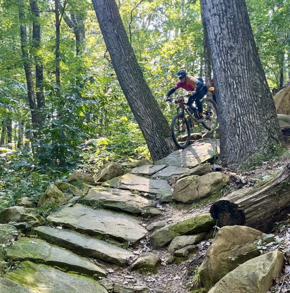 Riding Gnaw Bone Trail in Brown County State Park