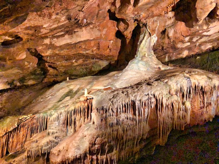 See how over hundreds of thousands of years water has transformed the limestone into beautiful formations