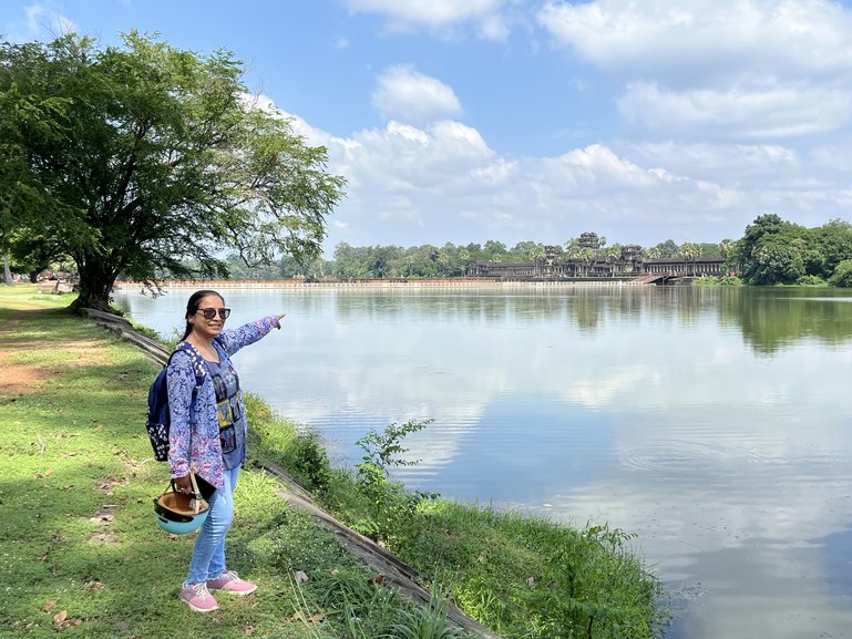 First Glimpse of the Angkor Wat