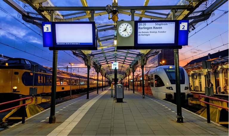 Train station Leeuwarden the Netherlands
