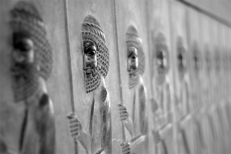 Bass reliefs in Persepolis - Iran