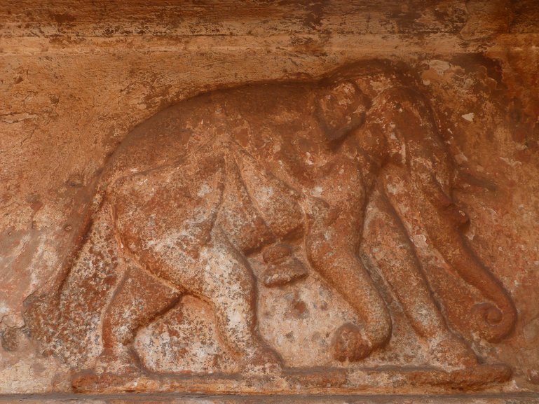 Carvings at the Elephant Stables