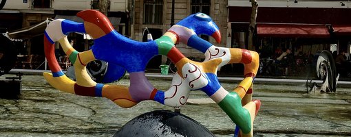 Interesting Place in Paris: The Centre Pompidou and Stravinsky Fountain