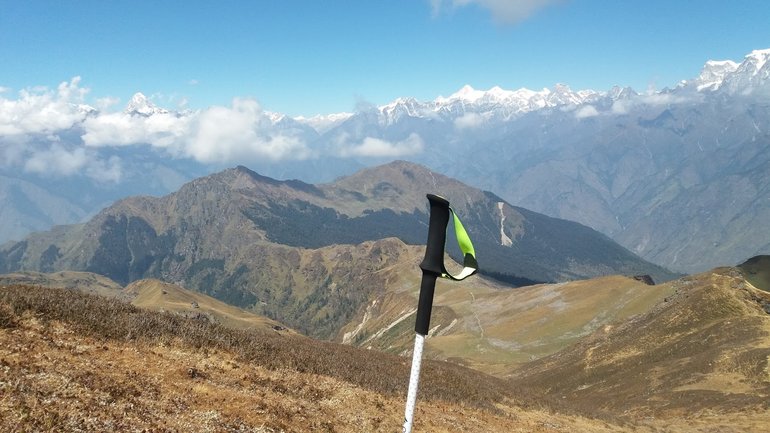 View of snow mountains