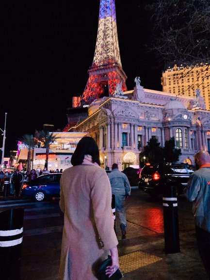 Outside the Paris Hotel