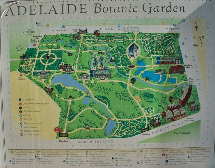One of the many maps dotted around the gardens to lead you around the paths