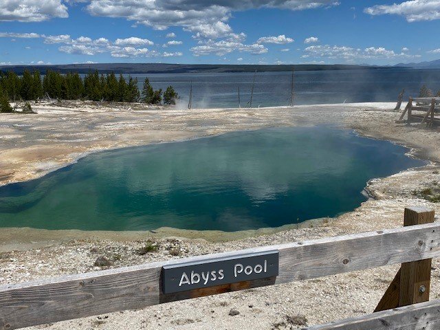 Abyss Pool very near Yellowstone Lake