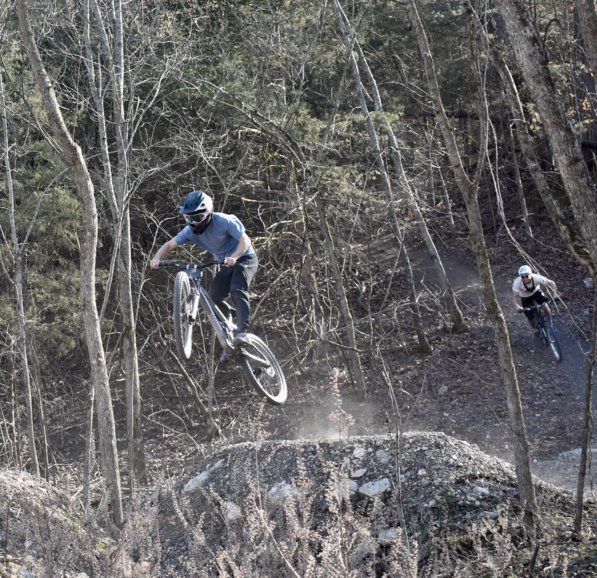 OZ Trails Bike Park, gap jump