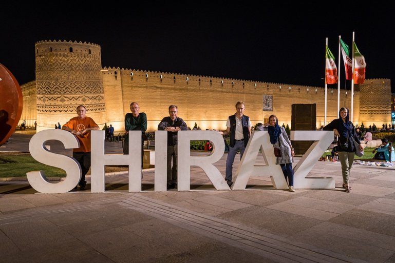 Travelers visiting Iran