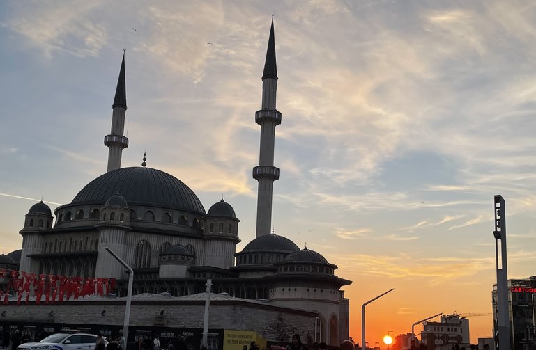 Taksim Square after we got scammed! 