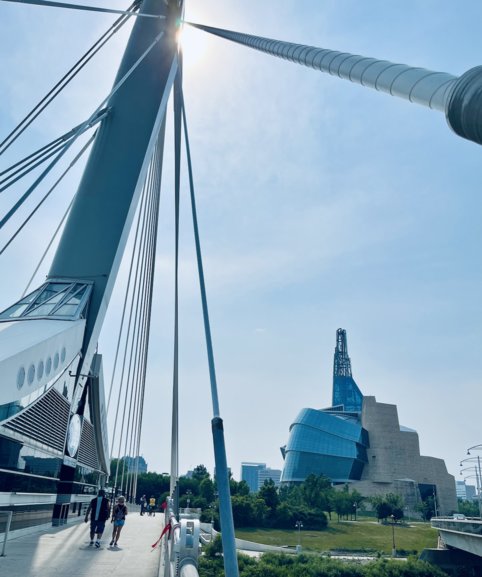 Canadian Human Rights Museum in downtown Winnipeg