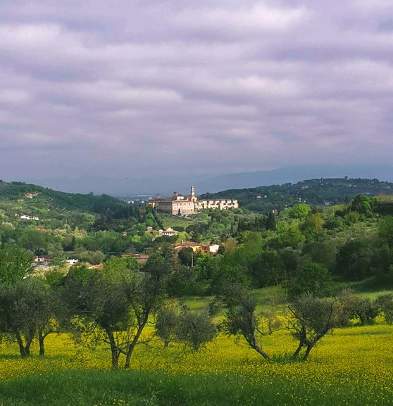 It's an easy day hike to get to the 14th century monastery of Certosa del Galluzzo from Florence