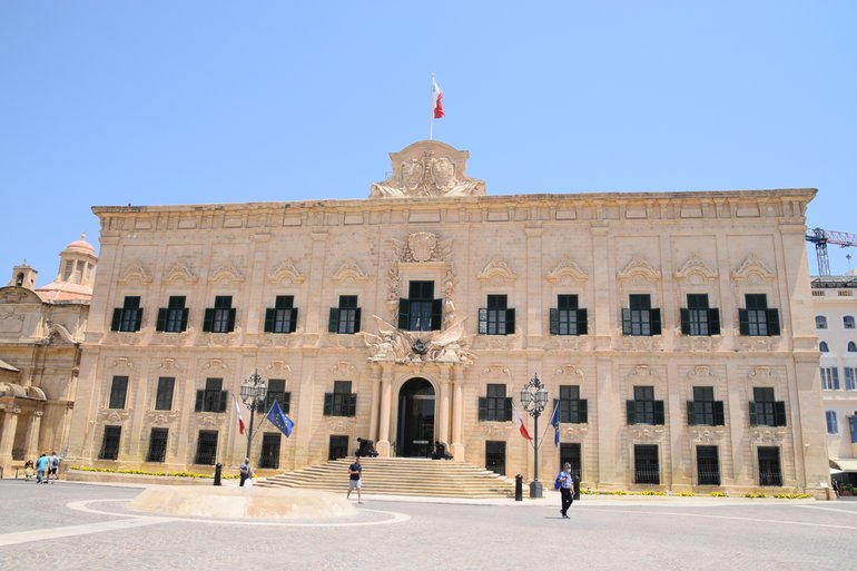 The Auberge de Castille, Valletta