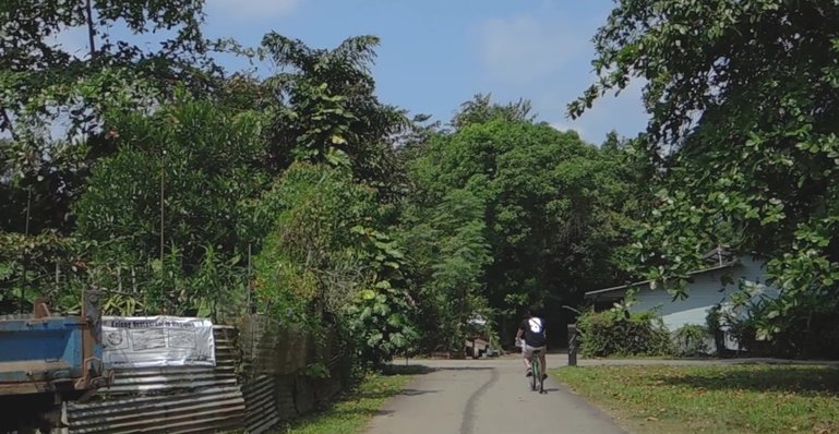 Cycling around Pulau Ubin