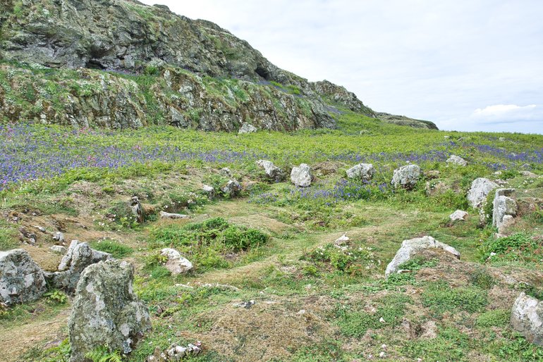 The remnants of an Iron Age Roundhouse