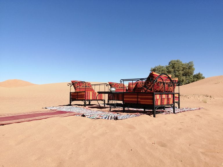 Luxury Camp inside the Sahara Desert Morocco