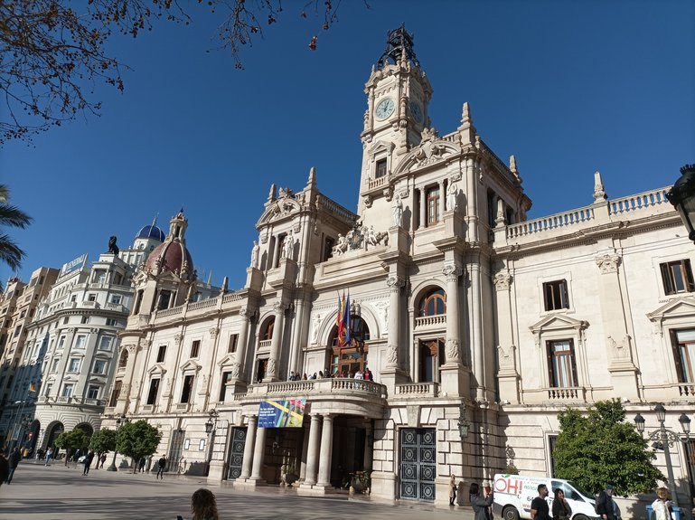 Valencia City Council building in Town Hall Square