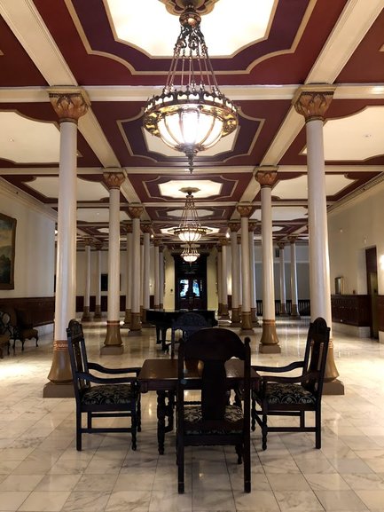 Marble Room in the Driskill Hotel.