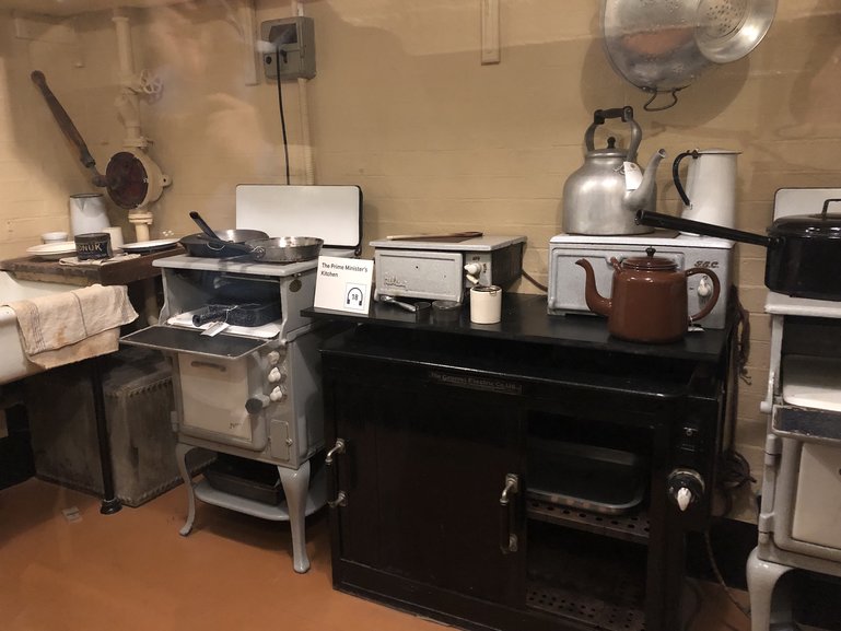 This kitchen supplied the finest of food for Winston Churchill