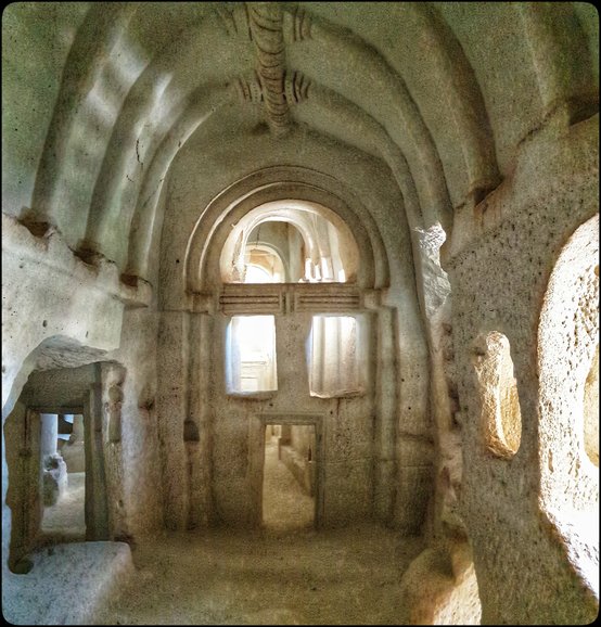 View from a second chamber of the church