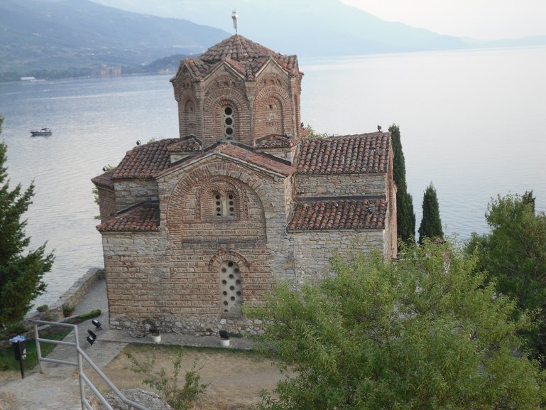 Orthodox Church on the shore of Lake Ohrid, Macedonia