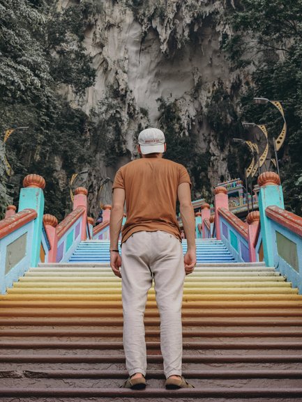 Picture Perfect Colorful Stairs