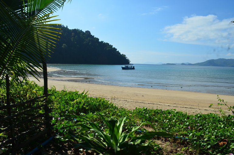 A beach at Dome Island at Myeik Archipleago