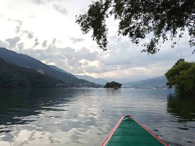 Boating at the Phewa Lake