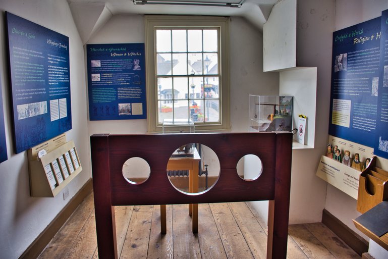 The exhibition room which shows justice is all its forms through the ages