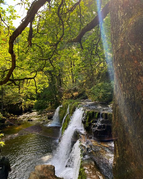 One of the waterfalls from the Four Waterfalls Walk in the Brecon Beacons