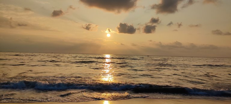 Sunrise in Marina Beach,Chennai