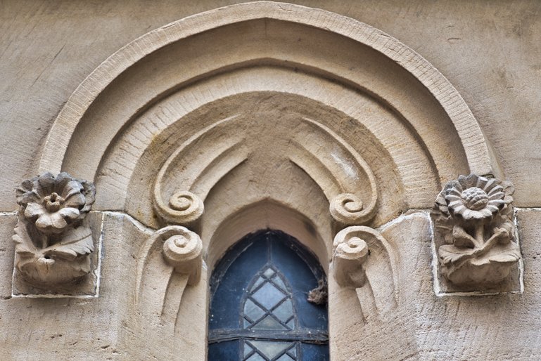 The stonework is just as impressive outside the Chapel as inside