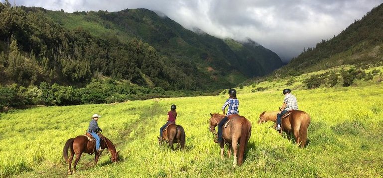 Horseback riding at Maui