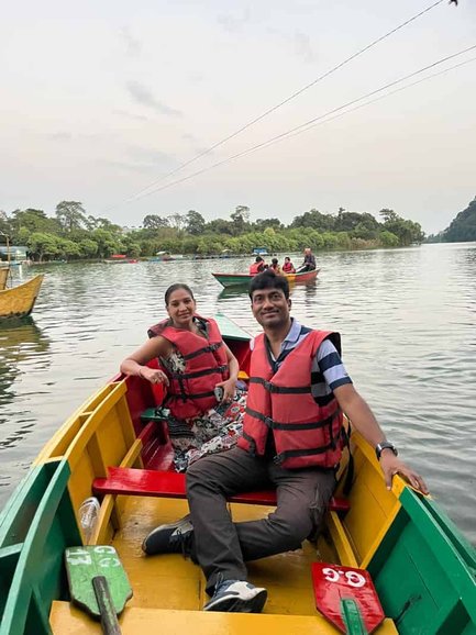 Boating at the Phewa Lake