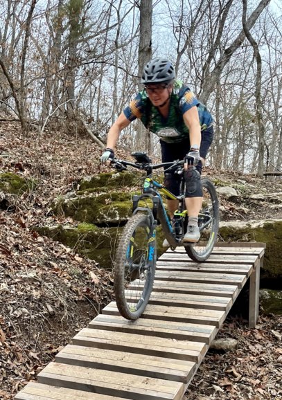 Kim riding features, Tavistock Canyon trail