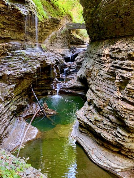 Stone Bridge in Watkins Glen Gorge