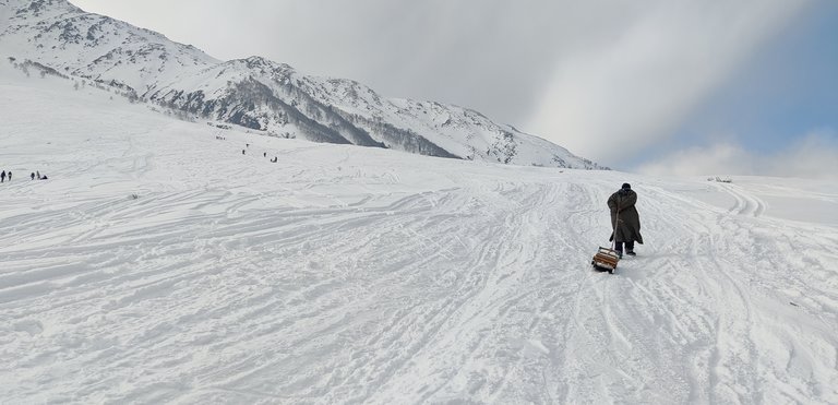 A localite and his sledge has thousands of experiences to share