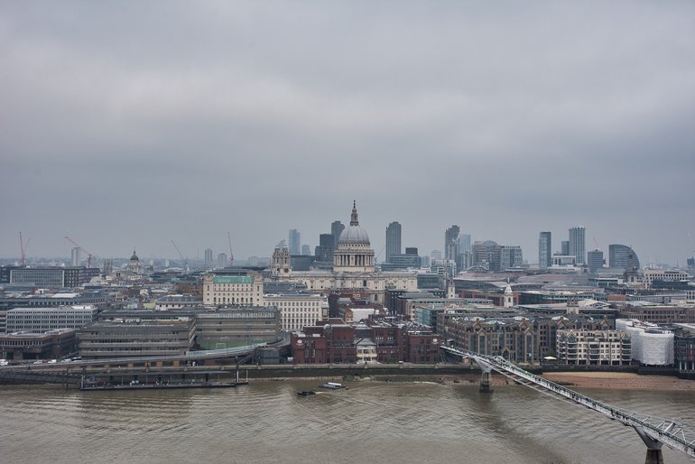 The view from the top of the Tate Modern