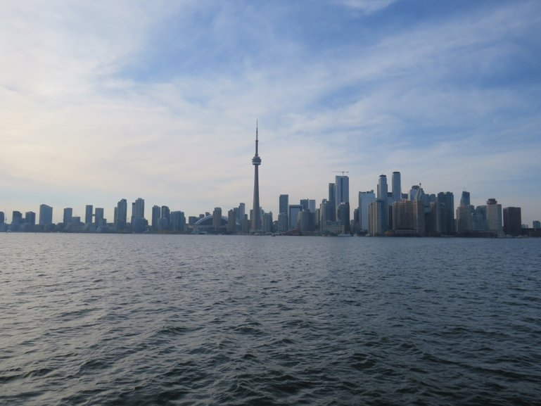 View of the Toronto skyline from the islands