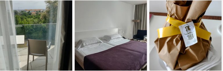 Spacious room with private patio. A complimentary gift of fresh fruit was waiting for us.